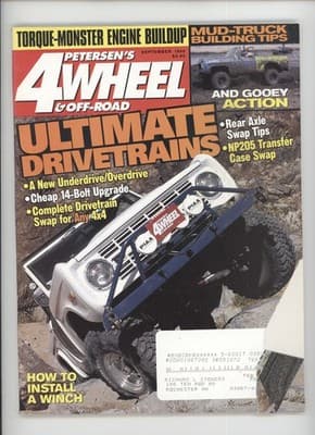 Petersen's 4-Wheel & Off-Road September 1998 Torque-Monster Engine Magazine - Image 1