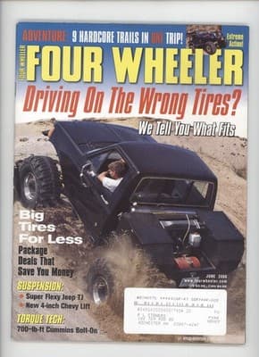 Four Wheeler June 2000 Hardcore Trails Tires Suspension Magazine - Image 1