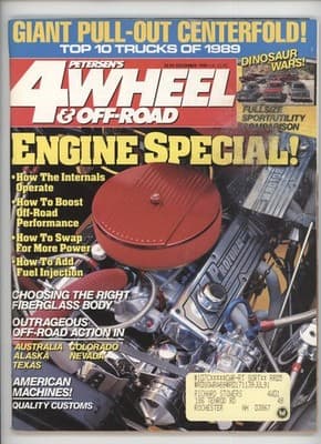 Petersen's 4-Wheel & Off-Road December 1989 Engine Special Magazine - Image 1