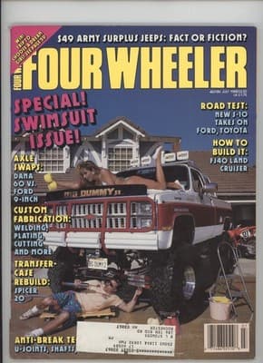 Four Wheeler July 1988 Army Surplus Jeeps Swimsuits Magazine - Image 1