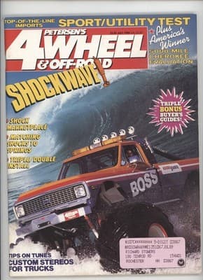 4 Wheel & Off-Road July 1988 Cherokee Buyer's Guide Magazine - Image 1
