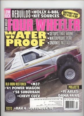 Four Wheeler April 1996 How to Waterproof Magazine - Image 1