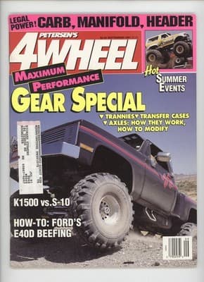 Petersen's 4 Wheel September 1991 Maximum Performance Gear Magazine - Image 1