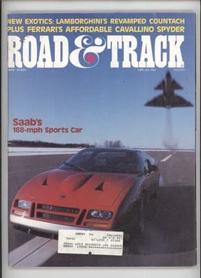 Road & Track May 1985 Saab 168-mph Sports Car Magazine - Image 1