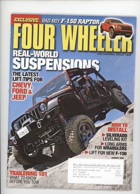 Four Wheeler January 2009 F-150 Raptor Jeep Rubicon Magazine - Image 1