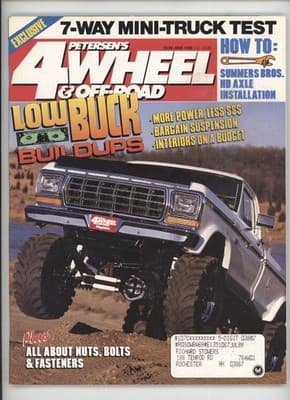 4 Wheel & Off-Road June 1988 Mini-Truck Test Low Buck Buildups Magazine - Image 1