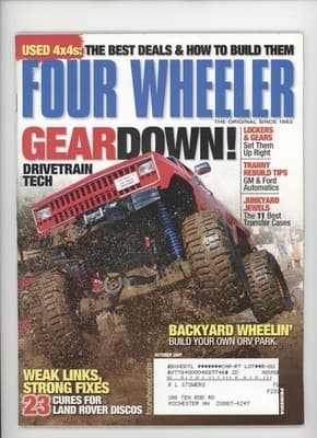 Four Wheeler October 2007 GearDown Drivetrain Tech Magazine - Image 1