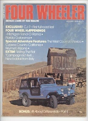 Four Wheeler January 1976 CJ-7 Jeep Off Road Magazine - Image 1