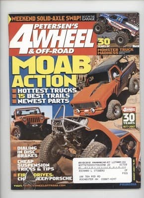 Petersen's 4-Wheel & Off-Road August 2007 Moab Action Magazine - Image 1