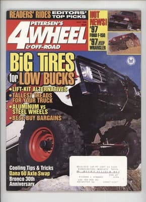 Petersen's 4-Wheel & Off-Road July 1996 Big Tires Magazine - Image 1