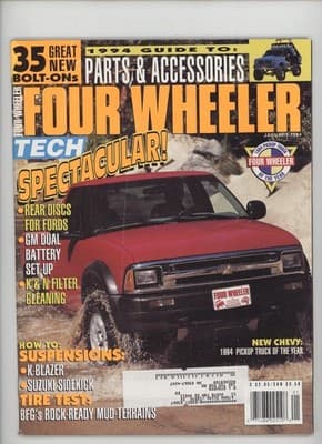 Four Wheeler January 1994 Tech Spectacular Truck Magazine - Image 1