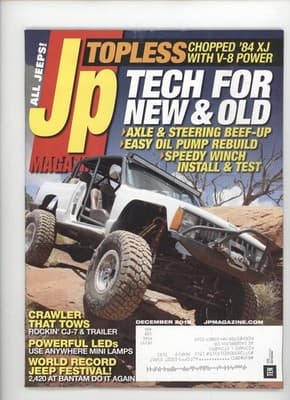 Jp December 2015 Topless Chopped XJ V-8 Power Jeep Magazine - Image 1