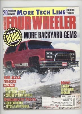 Four Wheeler April 1992 GM Axle Tricks 4x4 Rehab Magazine - Image 1