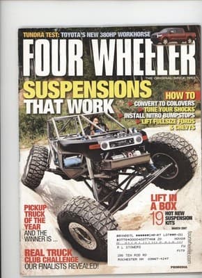 Four Wheeler March 2007 Suspensions That Work Magazine - Image 1