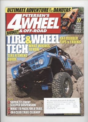 Petersen's 4-Wheel & Off-Road Nov 2008 Tire Wheel Tech Magazine - Image 1