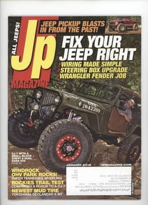 Jp Magazine January 2019 Jeep Modifications Off-Roading Magazine - Image 1
