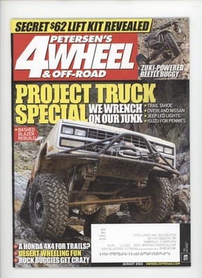 Petersen's 4-Wheel & Off-Road August 2015 Project Truck Lift Kit Magazine - Image 1