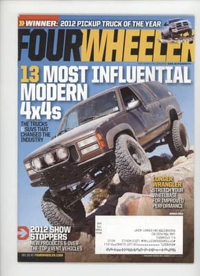Four Wheeler March 2012 Most Influential Modern 4x4s Magazine - Image 1