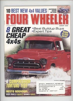 Four Wheeler August 2000 4x4 Values Off-Road Magazine - Image 1
