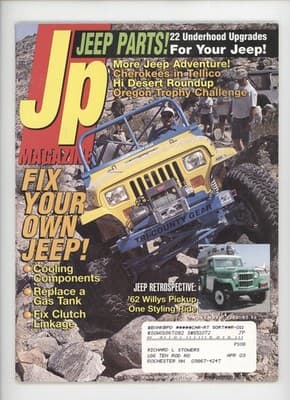 Jp Magazine November 2000 Jeep Parts Adventure Fix Magazine - Image 1