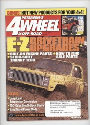 Petersen's 4Wheel & Off-Road July 2004 E-Z Drivetrain Upgrades Magazine - Image 1
