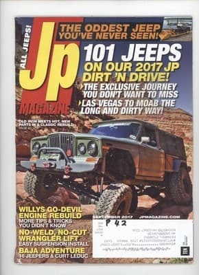JP Magazine September 2017 Oddest Jeep Dirt 'N Drive Magazine - Image 1