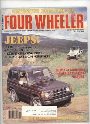 Four Wheeler May 1983 Jeeps! Secret New AMC 4x4 Magazine - Image 1