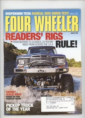 Four Wheeler January 2006 Pickup Truck of the Year Suspension Tech Magazine - Image 1