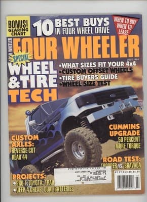 Four Wheeler July 1994 Best Buys Gearing Chart Wheel & Tire Tech - Image 1