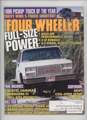 Four Wheeler January 1999 Pickup Truck of the Year Magazine - Image 1