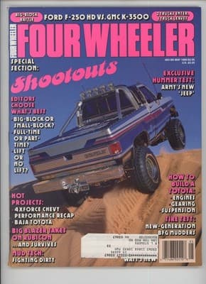 Four Wheeler May 1989 Big-Block Battle Hummer Test Magazine - Image 1