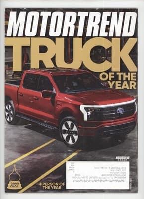 Motor Trend March 2023 Truck of the Year Ford Electric Magazine - Image 1