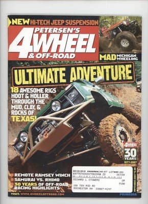 Petersen's 4-Wheel & Off-Road November 2007 Jeep Suspension Magazine - Image 1