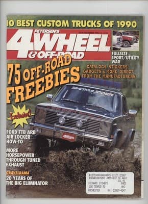 Petersen's 4-Wheel & Off-Road December 1990 Custom Trucks Magazine - Image 1