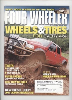 Four Wheeler February 2007 4x4 Of The Year Wheels Tires Magazine - Image 1