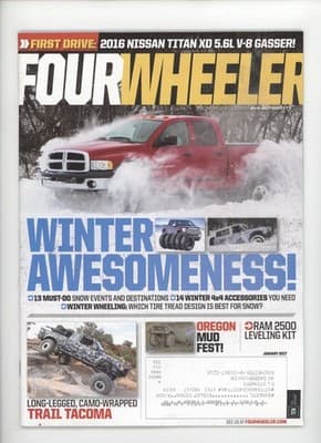 Four Wheeler January 2017 Nissan Titan Winter 4x4 Magazine - Image 1