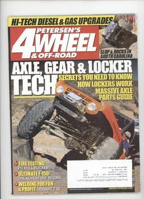 Petersen's 4Wheel & Off-Road July 2011 Axle Gear & Locker Tech Magazine - Image 1