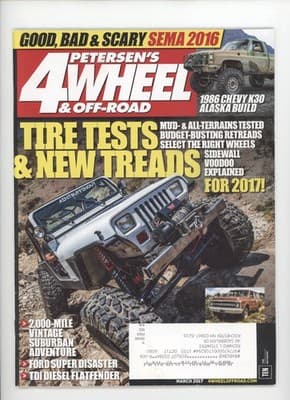 Petersen's 4-Wheel & Off-Road March 2017 SEMA 2017 Tires Magazine - Image 1