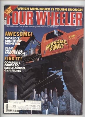 Four Wheeler August 1986 Monster Truck Mini-Truck Parts Magazine - Image 1