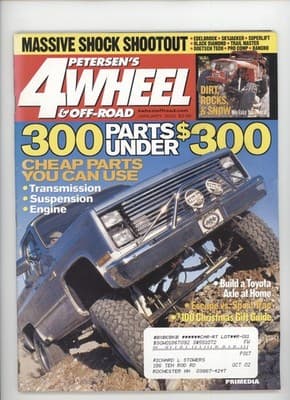 Petersen's 4-Wheel & Off-Road January 2002 Massive Shock Shootout Magazine - Image 1