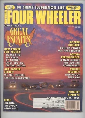 Four Wheeler June 1989 4x4 Truck Camper Off-Road Magazine - Image 1