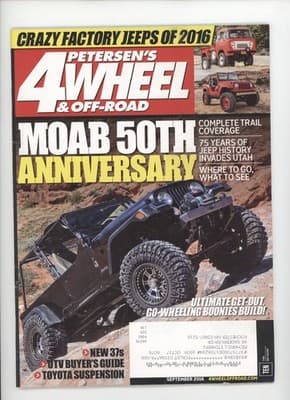 Petersen's 4-Wheel & Off-Road September 2016 Moab 50th Anniversary Magazine - Image 1