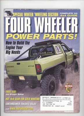 Four Wheeler December 2002 Power Parts 4x4 Guide Magazine - Image 1