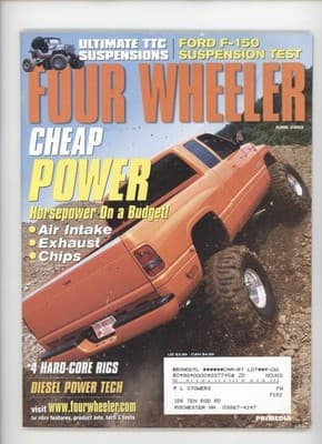 Four Wheeler June 2003 Ford F-150 Suspension Truck Magazine - Image 1