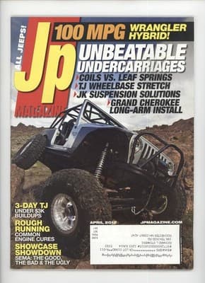 Jp Magazine April 2012 100 MPG Wrangler Hybrid Jeep Magazine - Image 1