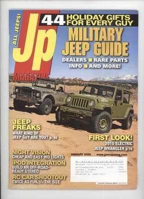 JP Magazine January 2009 Military Jeep Guide 4x4 Magazine - Image 1