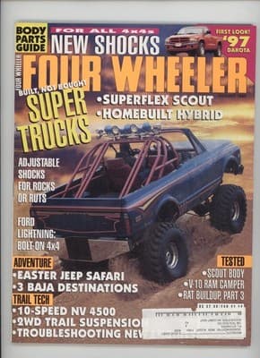 Four Wheeler August 1996 Superflex Scout Trucks Magazine - Image 1