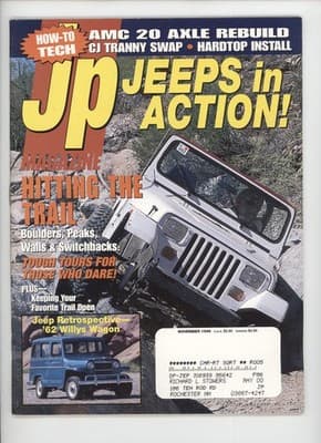 JP Magazine November 1998 Jeeps in Action Off-Road 4x4 Magazine - Image 1
