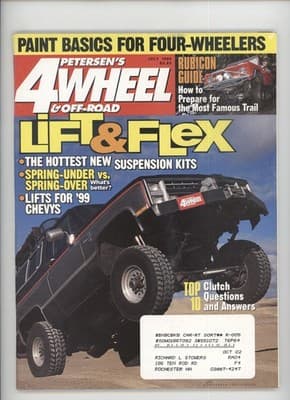 Petersen's 4-Wheel & Off-Road July 1999 Lift & Flex Suspension Kits Magazine - Image 1