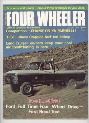 Four Wheeler August 1974 Ford Pinto Jeep Full Time 4WD Test Truck Magazine - Image 1